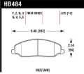 Picture of Hawk 05-10 Ford Mustang GT & V6 / 07-08 Shelby GT Performance Ceramic Street Front Brake Pads