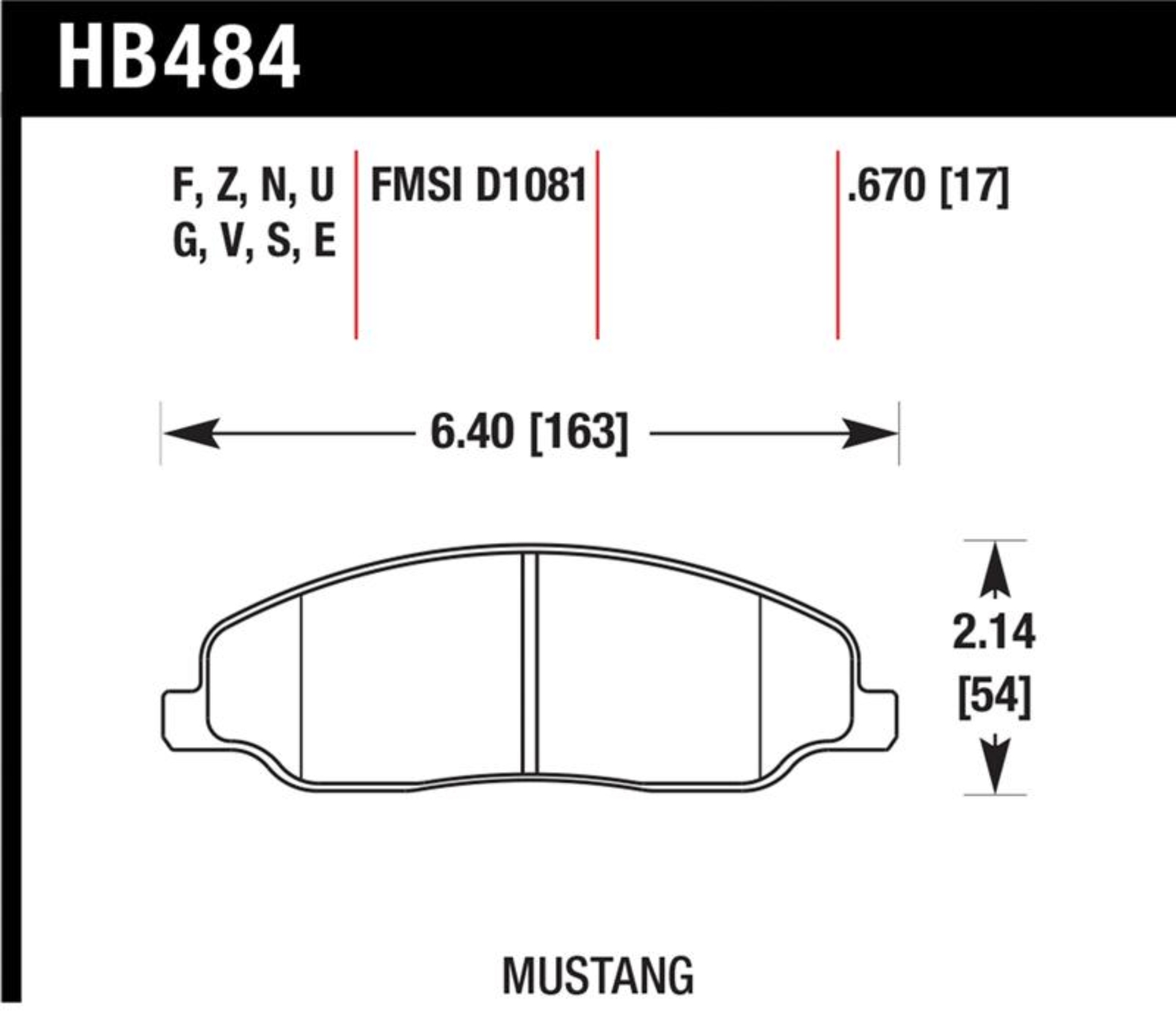 Picture of Hawk 05-10 Ford Mustang GT & V6 / 07-08 Shelby GT Performance Ceramic Street Front Brake Pads
