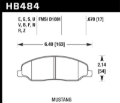 Picture of Hawk 05-10 Ford Mustang GT & V6 / 07-08 Shelby GT Performance Ceramic Street Front Brake Pads