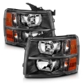 Picture of ANZO 2007-2013 Chevrolet Silverado Crystal Headlights Black