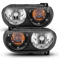 Picture of ANZO 2008-2014 Dodge Challenger Crystal Headlights Black