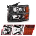 Picture of ANZO 2007-2013 Chevrolet Silverado Crystal Headlights Black