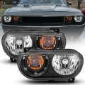 Picture of ANZO 2008-2014 Dodge Challenger Crystal Headlights Black