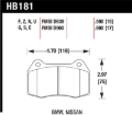 Picture of Hawk 94-97 BMW 840CI/850CI HPS Front Street Brake Pads