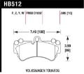 Picture of Hawk 04 Volkswagen Touareg Performance Ceramic Street Front Brake Pads