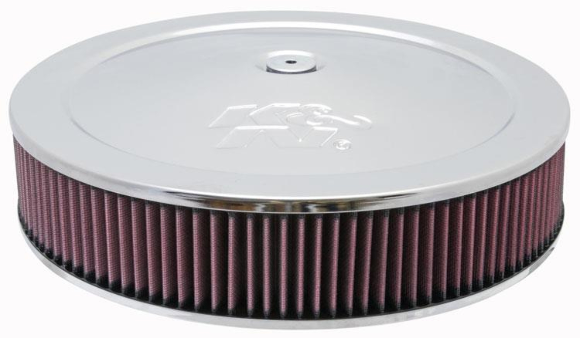 Picture of K&N Round Air Filter Assembly 12in ID / 3.063in Height / 5.125in Neck Flange / 7/8in Drop Base