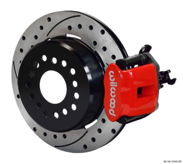 Picture of Wilwood Combination Parking Brake Rear Kit 12.19in Dia 0.81in Rotor Thickness - Red Drilled