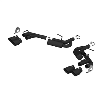 Picture of MBRP 16-19 Chevrolet Camaro V6 2.5in BLK NPP Dual Axle Back Exhaust w/ 4in Quad Dual Wall Tips