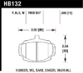 Picture of Hawk 62-81 MG MGB Black Race Front Brake Pads