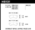 Picture of Hawk 79-84 Chevrolet C20/C30/G30/K20 Black Race Front Brake Pads