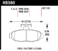 Picture of Hawk 86-92 Ford Taurus SHO / 89-92 Ford Thunderbird Super Coupe DTC-60 Race Rear Brake Pads