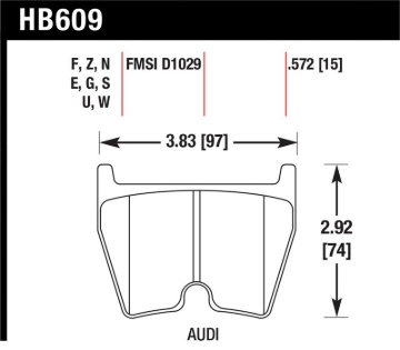 Picture of Hawk 08-15 Audi R8 DTC-70 Race Front Brake Pads