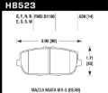 Picture of Hawk 06-10 Mazda Miata Mx-5 Base Blue 9012 Race Rear Brake Pads