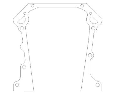 Picture of Cometic 65-91 Dodge V8 5.2L R-3 W-2 Timing Cover Gasket Set 0.018in AFM