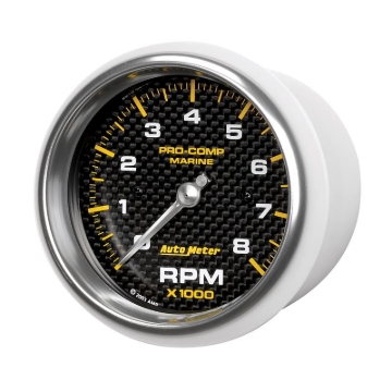 Picture of Autometer Marine Carbon Fiber 3-3/8in 8k RPM Tachometer