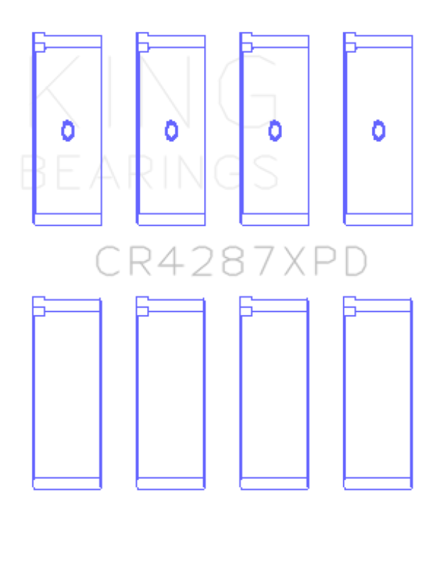Picture of King Engine Bearings KING Performance Rod Bearings - CR4287XPD