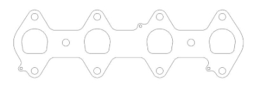 Picture of Cometic Ford 4.6L/5.4L 3V Head D-Ports .030in MLS Exhaust Gasket Set