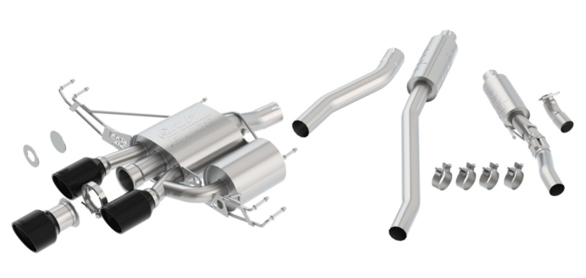 Picture of Borla 17-18 Honda Civic Type-R FK8 ATAK Cat-Back Exhaust w/ Ceramic Black Tips
