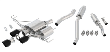 Picture of Borla 17-18 Honda Civic Type-R FK8 ATAK Cat-Back Exhaust w/ Ceramic Black Tips