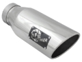 Picture of aFe Diesel Exhaust Tip Bolt On Polished 4in Inlet x 6in Outlet x 15in Long