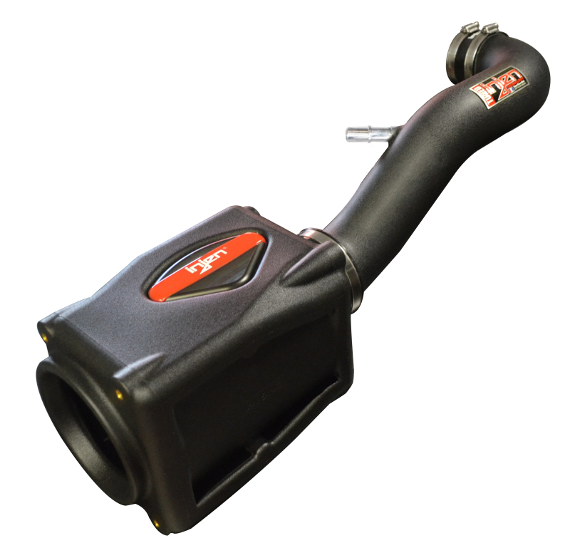Picture of Injen 2018+ Jeep Wrangler JL V6-3.6L Wrinkle Black Oiled Power-Flow Air Intake System