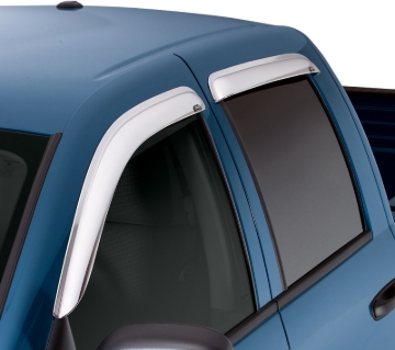 Picture of AVS 2019 RAM 1500 Crew Cab Ventvisor Outside Mount Front & Rear Window Deflectors 4pc - Chrome