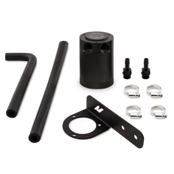 Picture of Mishimoto 2016+ Honda Civic 1.5L Turbo Baffled Oil Catch Can Kit - Black (PCV Side)