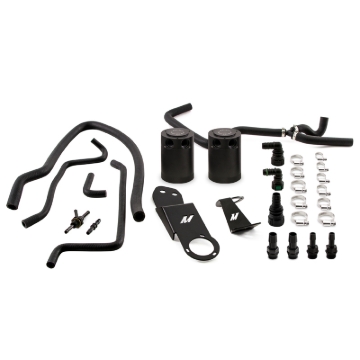 Picture of Mishimoto 2013+ Cadillac ATS 2.0T Baffled Oil Catch Can Kit - Black