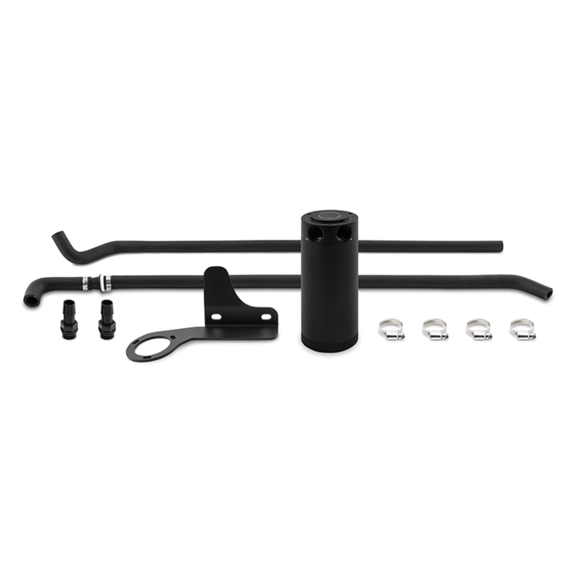 Picture of Mishimoto 07-13 Mazda Mazdaspeed3 Baffled Oil Catch Can Kit - Black (PCV Side)