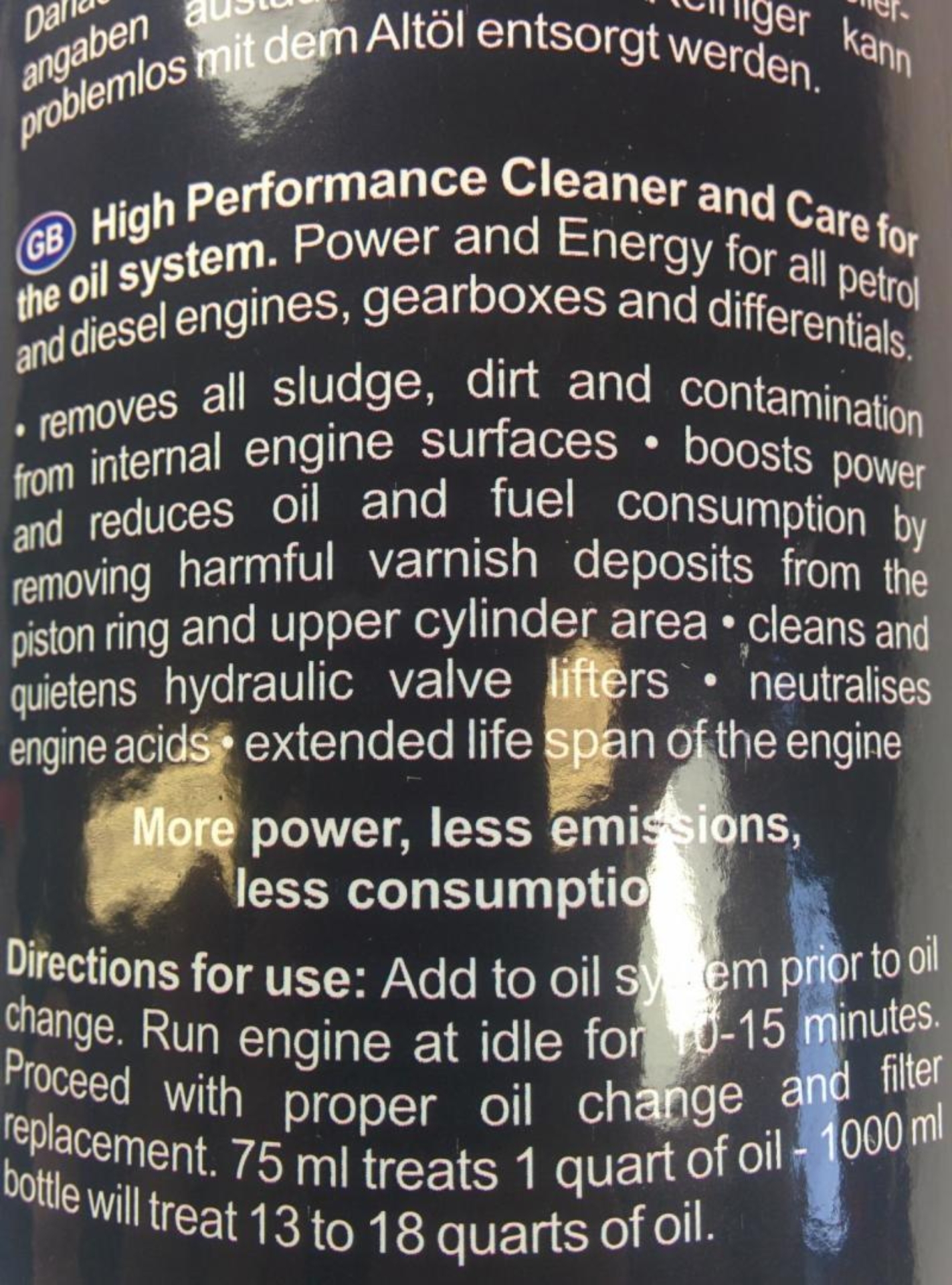 Picture of DDP High Performance Oil System Cleaner/Decarbonizer