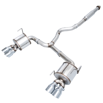 Picture of AWE Tuning Subaru STI VA / WRX GV / STI GV Sedan Touring Edition Exhaust - Chrome Silver Tip (102mm)
