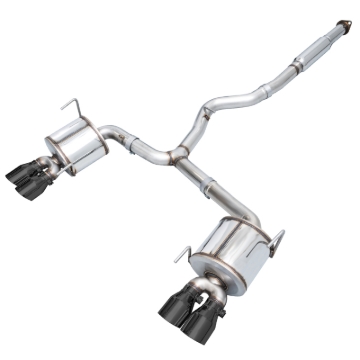 Picture of AWE Tuning Subaru STI VA / WRX GV / STI GV Sedan Touring Edition Exhaust - Diamond Black Tip (102mm)