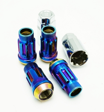 Picture of Wheel Mate Muteki SR45R Lock Set 12x1.25 45mm - Burned Blue Neon