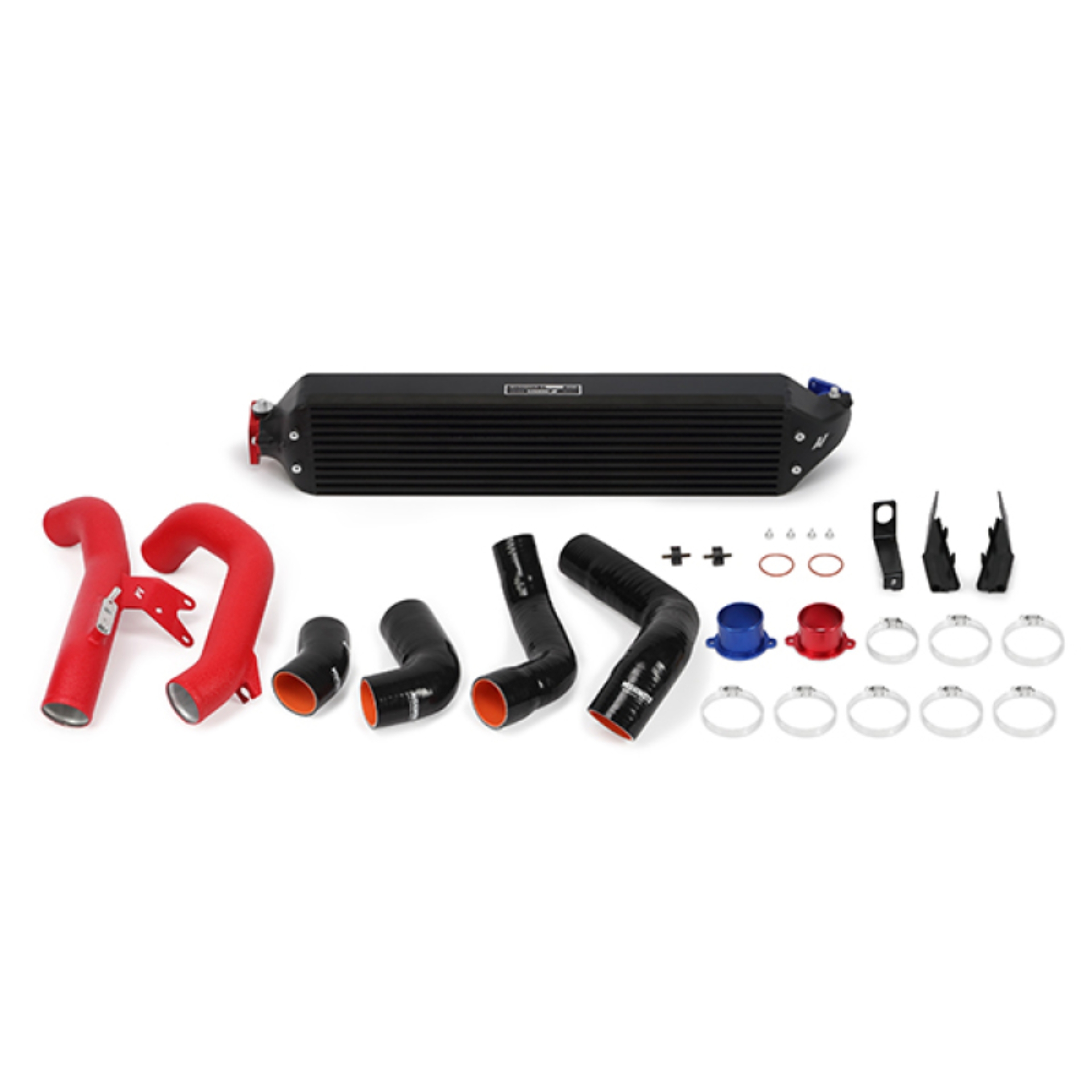 Picture of Mishimoto 2016+ Honda Civic 1.5T / 2017+ Honda Civic Si Black Intercooler Kit w/Red Pipes