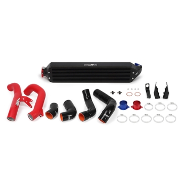 Picture of Mishimoto 2016+ Honda Civic 1.5T / 2017+ Honda Civic Si Black Intercooler Kit w/Red Pipes
