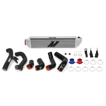 Picture of Mishimoto 2016+ Honda Civic 1.5T / 2017+ Honda Civic Si Silver Intercooler Kit w/Black Pipes