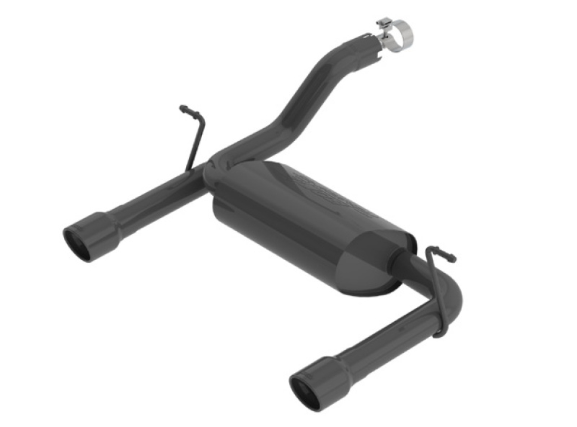 Picture of Borla 2018 Jeep Wrangler JL/JLU 3.6L 2DR/4DR Touring SS Axle Back Black Coated Exhaust w/3.5in Tips