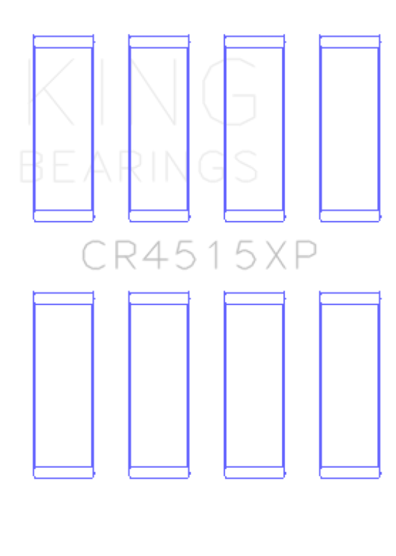 Picture of King Ford/Mazda Duratec 121ci 2.0L 16V (Size .026) Connecting Rod Bearings (Set of 4)