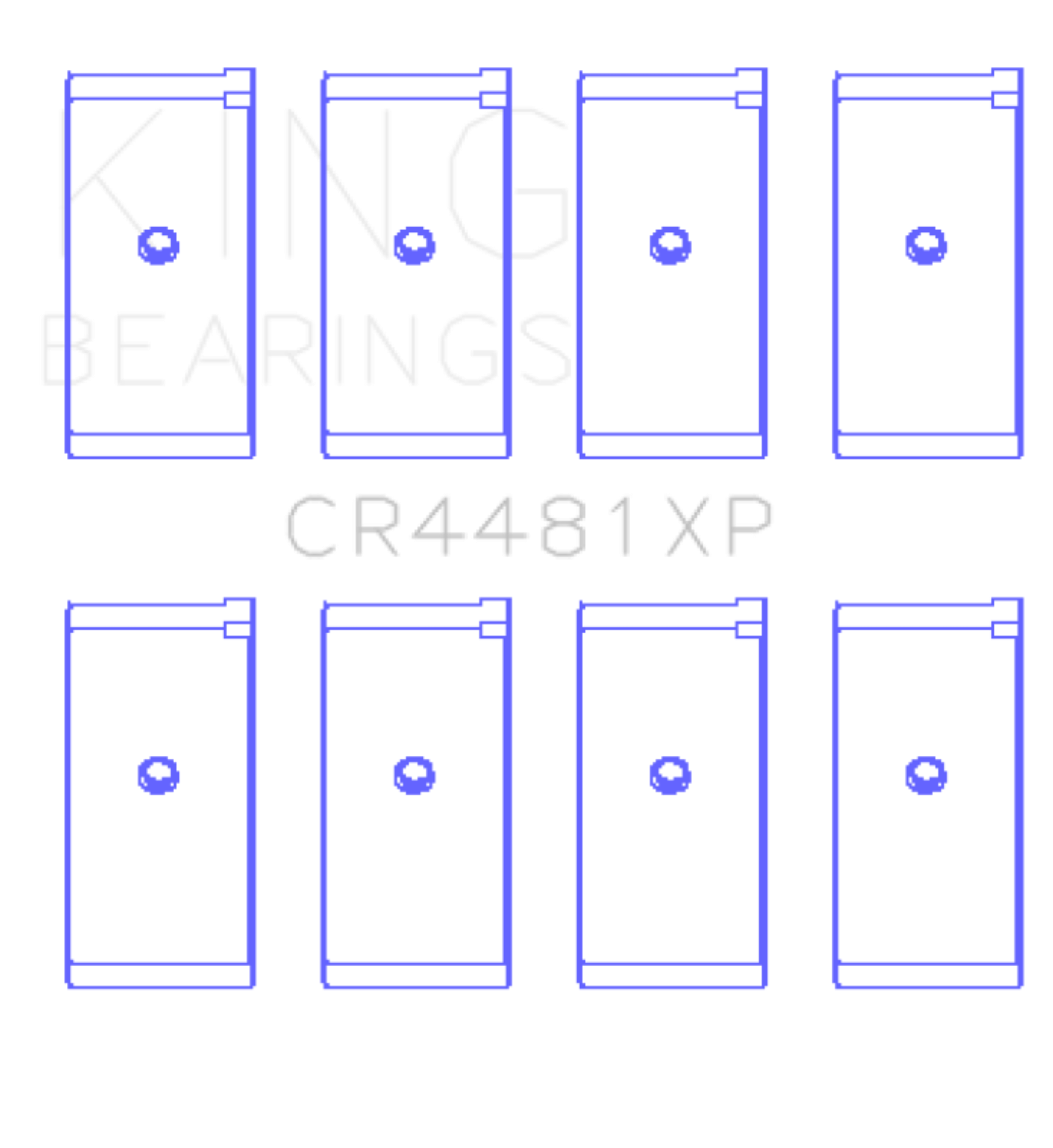Picture of King Engine Bearings KING Connecting Rod Bearings - CR4481XP.026