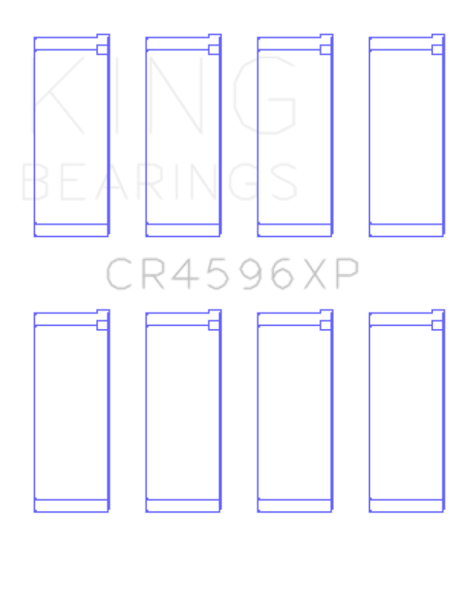Picture of King Engine Bearings BMW S14B20/S14B23/S14B25 (Size .026) Connecting Rod Bearings (Set of 4)