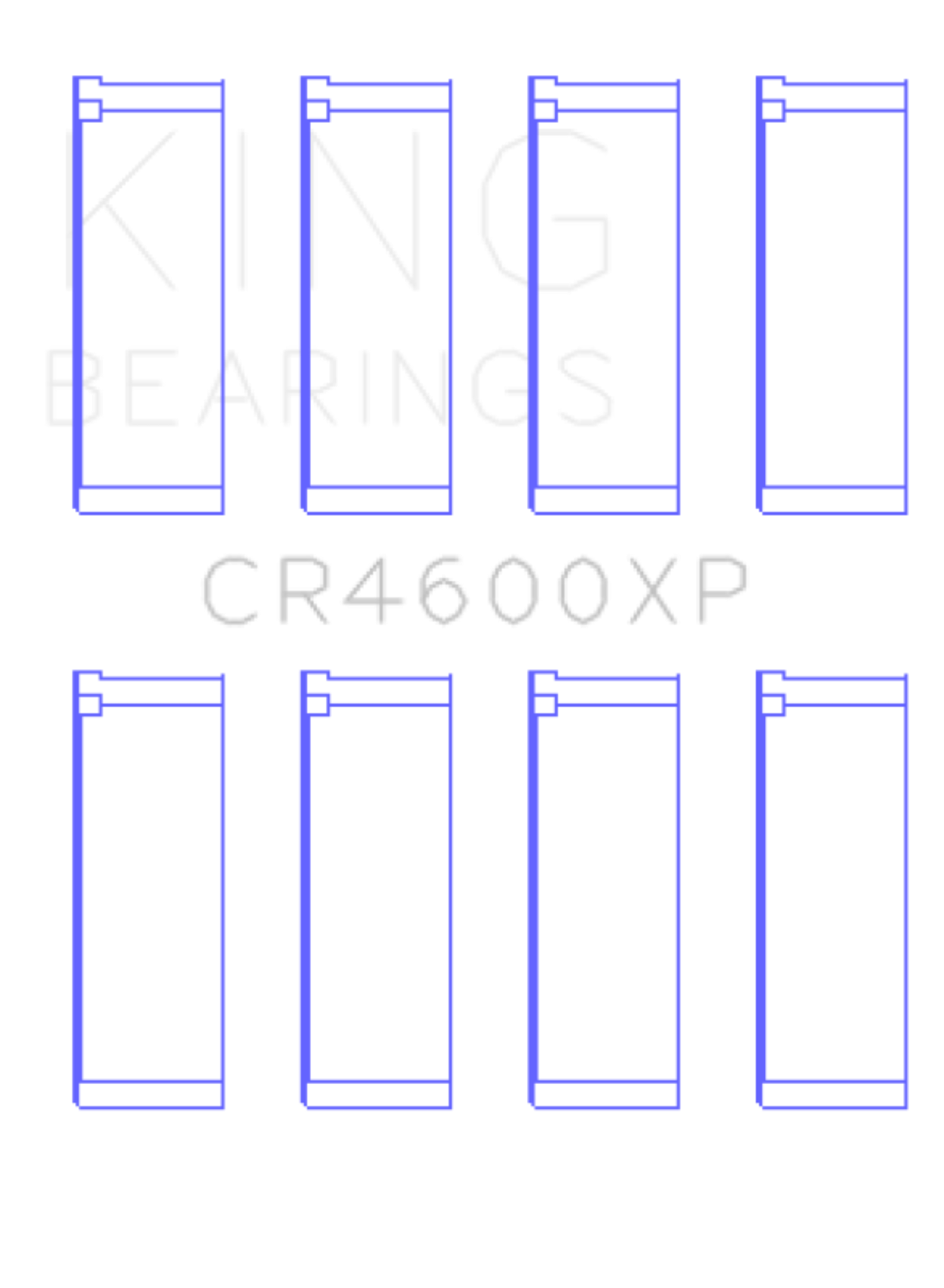 Picture of King Engine Bearings Mini (BMW) W11B16 (Size .026) Connecting Rod Bearings (Set of 4)