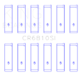Picture of King Engine Bearings Chrysler 215 (Size .026) Connecting Rod Bearings (Set of 6)