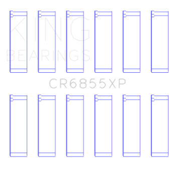 Picture of King Engine Bearings Porsche 911/914 2.0L/2.2L (Size .026) Connecting Rod Bearings (Set of 6)