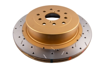 Picture of DBA 01-07 Subaru WRX/STI 10 Stud Hole Rear Drilled & Slotted 4000 Series Rotor