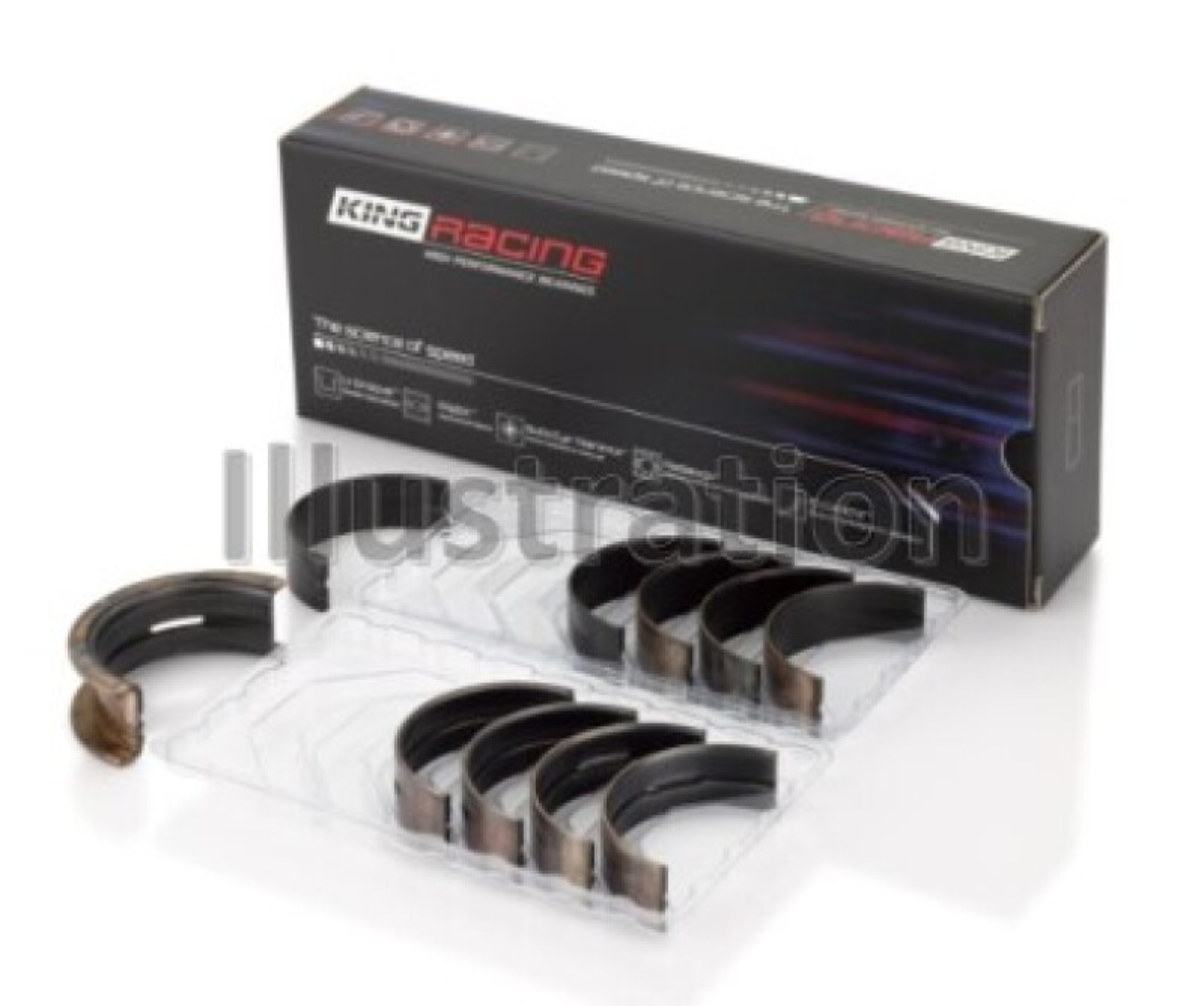 Picture of King Engine Bearings Nissan CA16DET/CA18DET/CA20ET (Size .026) Performance Main Bearing Set
