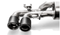 Picture of Akrapovic 18+ BMW M5 (F90) Evolution Tail Pipe Set (Carbon) w/ Red/White Akrapovic Logo