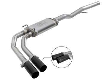 Picture of aFe Rebel Series 3in to 2.5in 409 SS Cat-Back Exhaust w/ Black Tips 09-18 GM Silverado/Sierra 5.4L