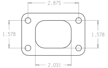 Picture of Cometic Turbo FLG T25 Garrett Turbine Inlet Exhaust Gasket