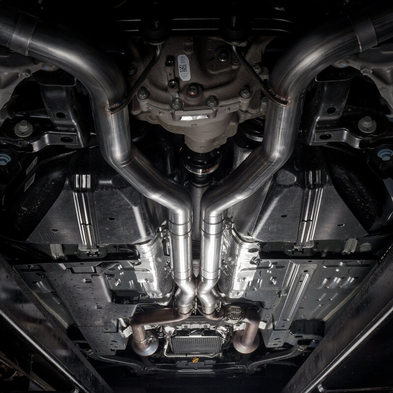 Picture of Stainless Works, 2018+ Mustang GT, With valve 3" Stainless Steel exhaust.