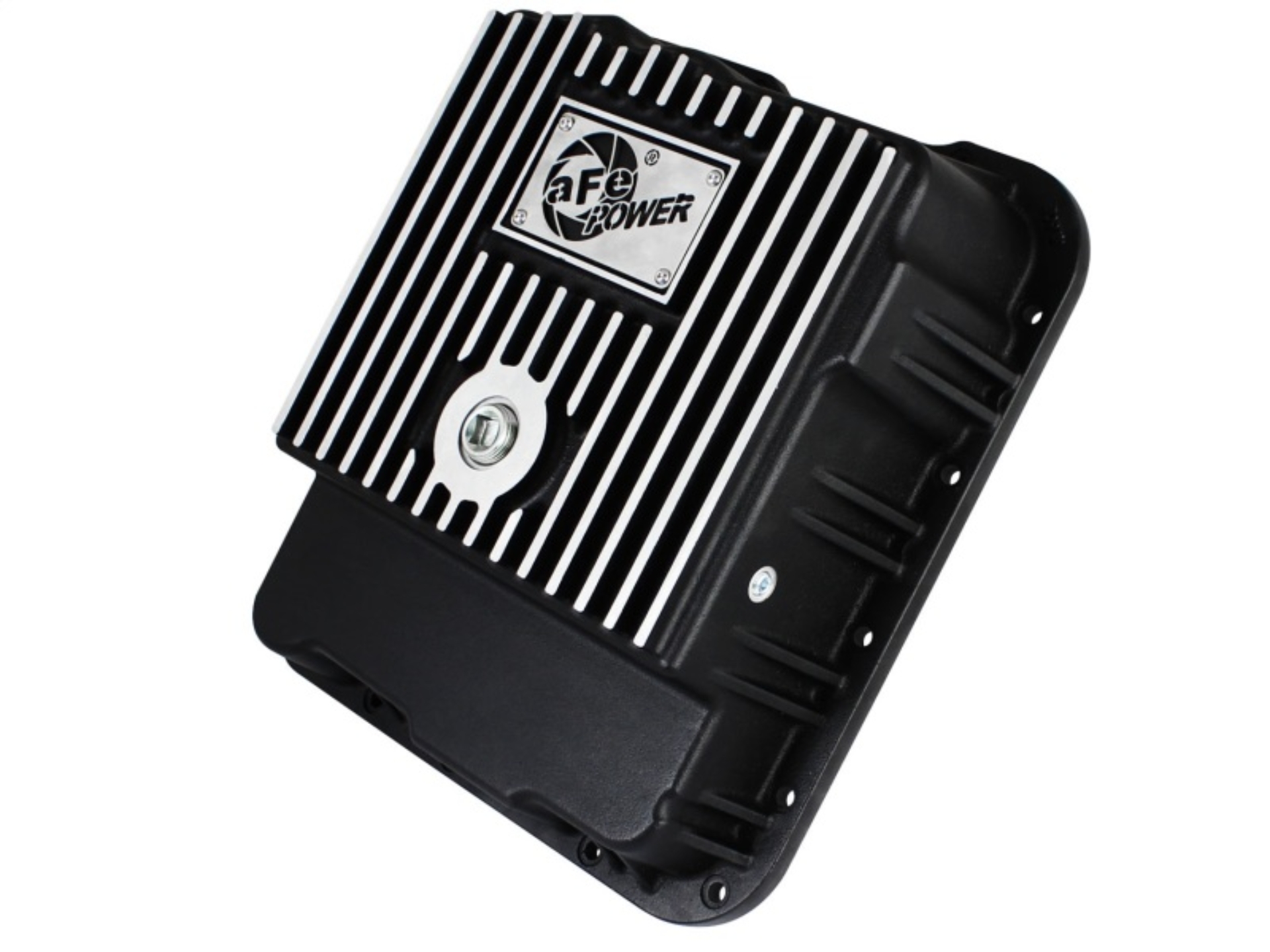 Picture of aFe Transmission Pan (Black w/ Machined Fins) GM Trucks 99-16 (4L60-E/4L60E/4L65E/4L70E/4L75E)